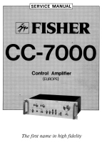 Fisher CC-7000 - Service Manual